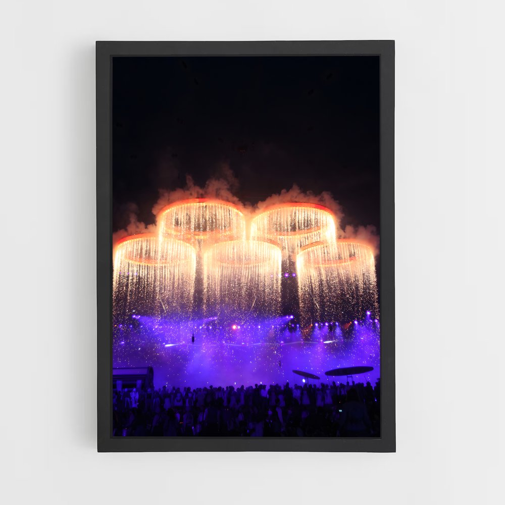 Poster Éclats Olympiques – affiche Jeux Olympiques (vue 2)